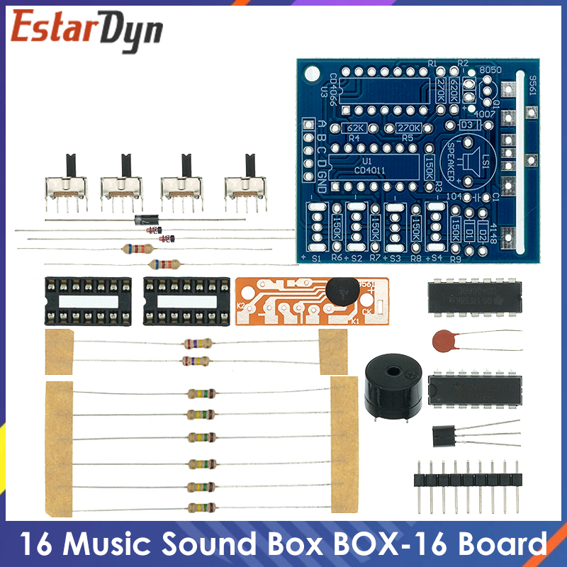 Diy Electronics Learning Kit - Kit Fai-da-Te Modulo Elettronico a 16