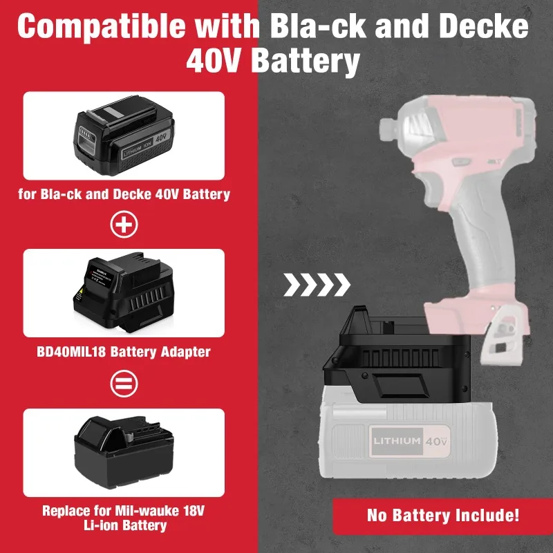 Adattatore per batterie BD40MI - Black+Decker Tool Cordless recensione e prezzo