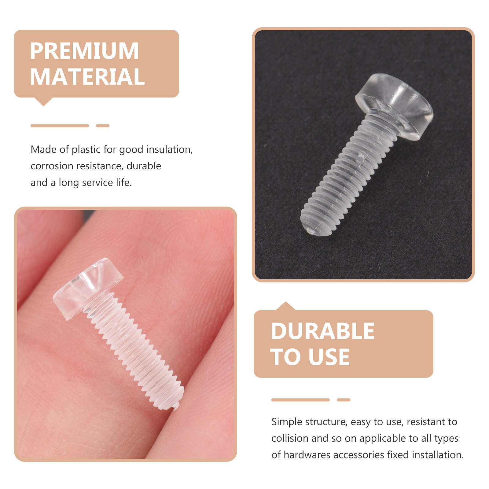 50 viti in plastica con testa  - Diy Electronics Cabinet recensione e prezzo